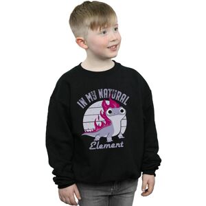 Disney Boy's Frozen 2 Salamander Bruni Element Sweatshirt in Black Size: 5-6 Years Black 5-6 Years Disney Boy's Frozen 2 Salamander Bruni Element Sweatshirt in Black Size: 5-6 Years Black 5-6 Years