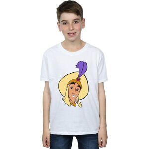 Disney Boy's Aladdin Prince Ali Face T-Shirt in White Size: 9 Years White 9 Years Disney Boy's Aladdin Prince Ali Face T-Shirt in White Size: 9 Years White 9 Years