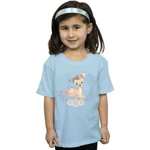 Disney Girl's Bambi Watercolour Cotton T-Shirt in Baby Blue Size: 3-4 Years Baby Blue 3-4 Years Disney Girl's Bambi Watercolour Cotton T-Shirt in Baby Blue Size: 3-4 Years Baby Blue 3-4 Years