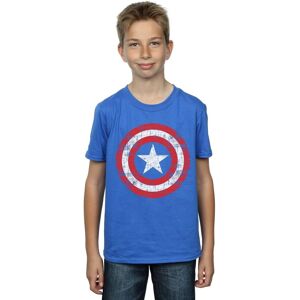 Marvel Boy's Avengers Captain America Scratched Shield T-Shirt in Blue Size: 5-6 Years Blue 5-6 Years Marvel Boy's Avengers Captain America Scratched Shield T-Shirt in Blue Size: 5-6 Years Blue 5-6 Years