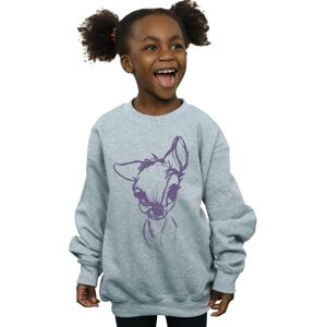 Disney Girl's Bambi Mood Sweatshirt in Grey Size: 5-6 Years Grey 5-6 Years Disney Girl's Bambi Mood Sweatshirt in Grey Size: 5-6 Years Grey 5-6 Years
