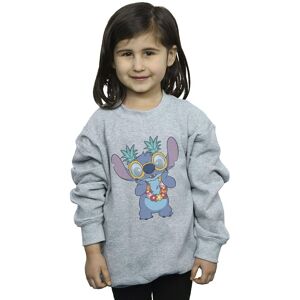 Disney Girl's Lilo & Stitch Tropical Fun Sweatshirt in Grey Size: 5-6 Years Grey 5-6 Years Disney Girl's Lilo & Stitch Tropical Fun Sweatshirt in Grey Size: 5-6 Years Grey 5-6 Years