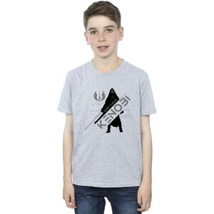 Star Wars Boy's Obi-Wan Kenobi Jedi Knight T-Shirt in Grey Size: 12-13 Years Grey 12-13 Years Star Wars Boy's Obi-Wan Kenobi Jedi Knight T-Shirt in Grey Size: 12-13 Years Grey 12-13 Years