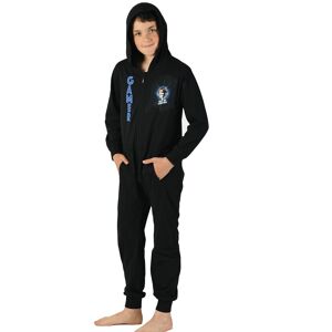 Wunsy Super Soft Gaming Hooded Onesie All-in-One Loungewear Pyjamas in Black Size: 12-13 Years Black 12-13 Years Wunsy Super Soft Gaming Hooded Onesie All-in-One Loungewear Pyjamas in Black Size: 12-13 Years Black 12-13 Years
