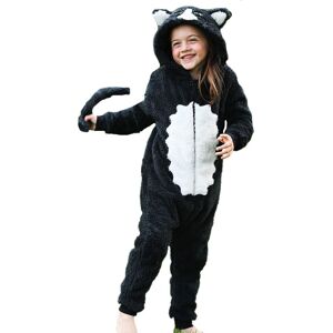 Wunsy Super Soft Fleece Fox Onesie Playsuit with Tail in Black Size: 6-7 Years Black 6-7 Years Wunsy Super Soft Fleece Fox Onesie Playsuit with Tail in Black Size: 6-7 Years Black 6-7 Years