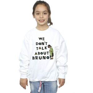 Disney Girl's Encanto We Dont Talk About Bruno Boy Sweatshirt in White Size: 3-4 Years White 3-4 Years Disney Girl's Encanto We Dont Talk About Bruno Boy Sweatshirt in White Size: 3-4 Years White 3-4 Years