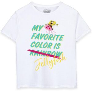 SpongeBob SquarePants Girl's Short Sleeved T-Shirt (Kids White) in White Size: 7-8 Years White 7-8 Years SpongeBob SquarePants Girl's Short Sleeved T-Shirt (Kids White) in White Size: 7-8 Years White 7-8 Years