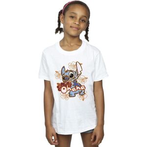 Disney Girl's Lilo & Stitch Ohana Orange Hibiscus Cotton T-Shirt in White Size: 12-13 Years White 12-13 Years Disney Girl's Lilo & Stitch Ohana Orange Hibiscus Cotton T-Shirt in White Size: 12-13 Years White 12-13 Years