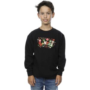 Elf Boy's Santa Fa La La Sweatshirt in Black Size: 3-4 Years Black 3-4 Years Elf Boy's Santa Fa La La Sweatshirt in Black Size: 3-4 Years Black 3-4 Years