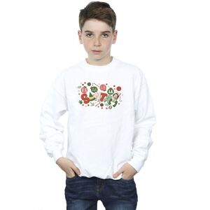 Elf Boy's Santa Fa La La Sweatshirt in White Size: 12-13 Years White 12-13 Years Elf Boy's Santa Fa La La Sweatshirt in White Size: 12-13 Years White 12-13 Years