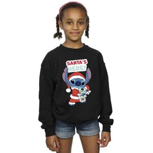 Disney Girl's Lilo & Stitch Santa´s Here Sweatshirt in Black Size: 3-4 Years Black 3-4 Years Disney Girl's Lilo & Stitch Santa´s Here Sweatshirt in Black Size: 3-4 Years Black 3-4 Years