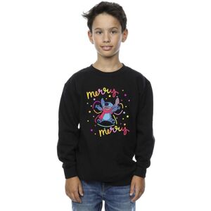 Disney Boy's Lilo & Stitch Merry Rainbow Sweatshirt in Black Size: 5-6 Years Black 5-6 Years Disney Boy's Lilo & Stitch Merry Rainbow Sweatshirt in Black Size: 5-6 Years Black 5-6 Years