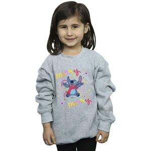 Disney Girl's Lilo & Stitch Merry Rainbow Sweatshirt in Grey Size: 12-13 Years Grey 12-13 Years Disney Girl's Lilo & Stitch Merry Rainbow Sweatshirt in Grey Size: 12-13 Years Grey 12-13 Years