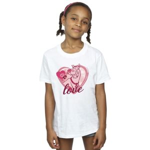 Scooby Doo Girl's Love Kisses Cotton T-Shirt in White Size: 7-8 Years White 7-8 Years Scooby Doo Girl's Love Kisses Cotton T-Shirt in White Size: 7-8 Years White 7-8 Years