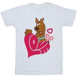 Scooby Doo Boy's Love Heart Cotton T-Shirt in White Size: 5-6 Years White 5-6 Years Scooby Doo Boy's Love Heart Cotton T-Shirt in White Size: 5-6 Years White 5-6 Years