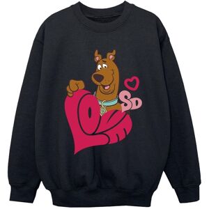Scooby Doo Boy's Love Heart Sweatshirt in Black Size: 7-8 Years Black 7-8 Years Scooby Doo Boy's Love Heart Sweatshirt in Black Size: 7-8 Years Black 7-8 Years