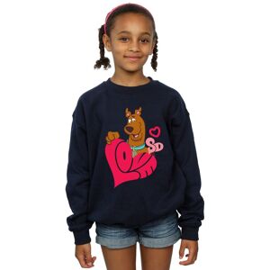 Scooby Doo Girl's Love Heart Sweatshirt in Navy Size: 3-4 Years Navy 3-4 Years Scooby Doo Girl's Love Heart Sweatshirt in Navy Size: 3-4 Years Navy 3-4 Years