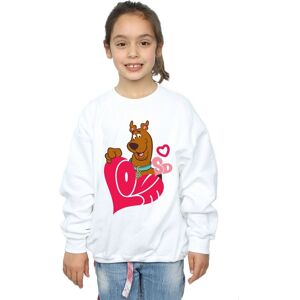 Scooby Doo Girl's Love Heart Sweatshirt in White Size: 3-4 Years White 3-4 Years Scooby Doo Girl's Love Heart Sweatshirt in White Size: 3-4 Years White 3-4 Years