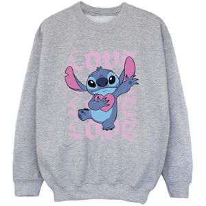 Lilo & Stitch Boy's Valentine Love Sweatshirt in Grey Size: 3-4 Years Grey 3-4 Years Lilo & Stitch Boy's Valentine Love Sweatshirt in Grey Size: 3-4 Years Grey 3-4 Years