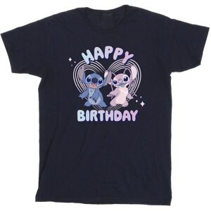 Lilo & Stitch Boy's Cotton Happy Birthday T-Shirt in Navy Size: 5-6 Years Navy 5-6 Years Lilo & Stitch Boy's Cotton Happy Birthday T-Shirt in Navy Size: 5-6 Years Navy 5-6 Years
