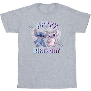 Lilo & Stitch Girl's Happy Birthday T-Shirt in Grey Size: 3-4 Years Grey 3-4 Years Lilo & Stitch Girl's Happy Birthday T-Shirt in Grey Size: 3-4 Years Grey 3-4 Years