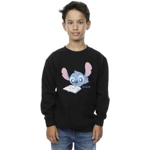 Lilo & Stitch Boy's Reading Sweatshirt in Black Size: 5-6 Years Black 5-6 Years Lilo & Stitch Boy's Reading Sweatshirt in Black Size: 5-6 Years Black 5-6 Years
