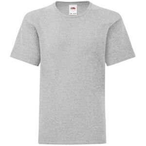 Fruit of the Loom Iconic Heather T-Shirt in Grey Size: 5-6 Years Grey 5-6 Years Fruit of the Loom Iconic Heather T-Shirt in Grey Size: 5-6 Years Grey 5-6 Years