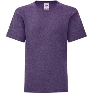 Fruit of the Loom Iconic Heather T-Shirt in Purple Size: 12-13 Years Purple 12-13 Years Fruit of the Loom Iconic Heather T-Shirt in Purple Size: 12-13 Years Purple 12-13 Years