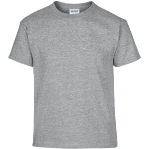 Gildan Cotton Heavy Short-Sleeved T-Shirt in Grey Size: 12-13 Years Grey 12-13 Years Gildan Cotton Heavy Short-Sleeved T-Shirt in Grey Size: 12-13 Years Grey 12-13 Years