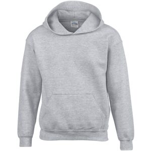 Gildan Heavy Blend Hooded Sweatshirt in Grey Size: 12-13 Years Grey 12-13 Years Gildan Heavy Blend Hooded Sweatshirt in Grey Size: 12-13 Years Grey 12-13 Years