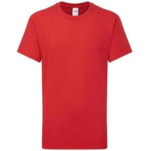 Fruit of the Loom Iconic 195 Plain T-Shirt in Red Size: 5-6 Years Red 5-6 Years Fruit of the Loom Iconic 195 Plain T-Shirt in Red Size: 5-6 Years Red 5-6 Years