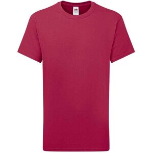 Fruit of the Loom Iconic 195 Plain T-Shirt in Dark Pink Size: 5-6 Years Dark Pink 5-6 Years Fruit of the Loom Iconic 195 Plain T-Shirt in Dark Pink Size: 5-6 Years Dark Pink 5-6 Years