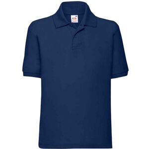 Fruit of the Loom Poly Cotton Pique Polo Shirt in Navy Size: 3-4 Years Navy 3-4 Years Fruit of the Loom Poly Cotton Pique Polo Shirt in Navy Size: 3-4 Years Navy 3-4 Years