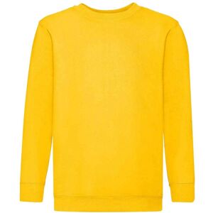 Fruit of the Loom Girl's Classic Drop Shoulder Sweatshirt in Yellow Size: 12-13 Years Yellow 12-13 Years Fruit of the Loom Girl's Classic Drop Shoulder Sweatshirt in Yellow Size: 12-13 Years Yellow 12-13 Years