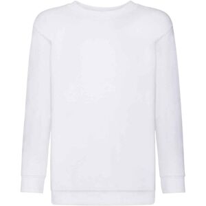 Fruit of the Loom Girl's Classic Drop Shoulder Sweatshirt in White Size: 5-6 Years White 5-6 Years Fruit of the Loom Girl's Classic Drop Shoulder Sweatshirt in White Size: 5-6 Years White 5-6 Years