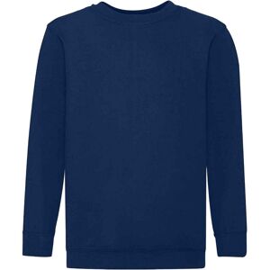 Fruit of the Loom Girl's Classic Drop Shoulder Sweatshirt in Navy Size: 9 Years Navy 9 Years Fruit of the Loom Girl's Classic Drop Shoulder Sweatshirt in Navy Size: 9 Years Navy 9 Years