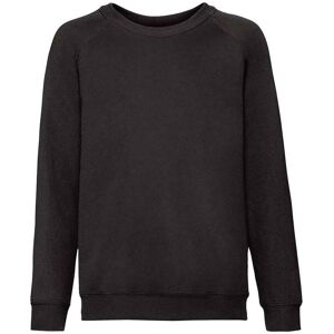 Fruit of the Loom Classic Raglan Sweatshirt in Black Size: 12-13 Years Black 12-13 Years Fruit of the Loom Classic Raglan Sweatshirt in Black Size: 12-13 Years Black 12-13 Years