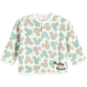 Cool Club Boy's Mickey Mouse Print Long Sleeve Sweatshirt in White Size: 12-18 m White 12-18 m Cool Club Boy's Mickey Mouse Print Long Sleeve Sweatshirt in White Size: 12-18 m White 12-18 m