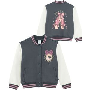 Cool Club Girl's Zip-Up Glitter Printed Sweatshirt in Grey Size: 5 Years Grey 5 Years Cool Club Girl's Zip-Up Glitter Printed Sweatshirt in Grey Size: 5 Years Grey 5 Years