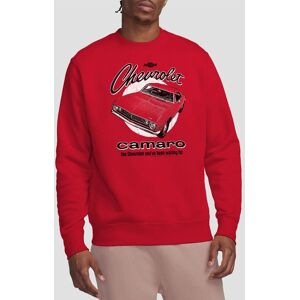Chevrolet Retro Camaro Sweatshirt, Red Size: 2XL Red 2XL Chevrolet Retro Camaro Sweatshirt, Red Size: 2XL Red 2XL