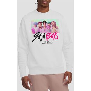 Netflix Kpop Demon Hunters Saja Boys Photo Frame Sweatshirt, White Size: XL White XL Netflix Kpop Demon Hunters Saja Boys Photo Frame Sweatshirt, White Size: XL White XL