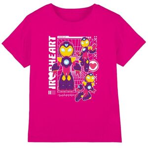 Marvel Girl's Iron Man & His Awesome Friends Iron Heart Schematic T-Shirt in Pink Size: 5-6 Years Pink 5-6 Years Marvel Girl's Iron Man & His Awesome Friends Iron Heart Schematic T-Shirt in Pink Size: 5-6 Years Pink 5-6 Years