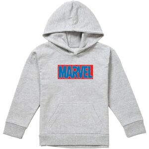 Marvel Spiderman Brick Logo Youth Kids Pull-Over Hoodie, Athletic Heather in Grey Size: 12-13 Years Grey 12-13 Years Marvel Spiderman Brick Logo Youth Kids Pull-Over Hoodie, Athletic Heather in Grey Size: 12-13 Years Grey 12-13 Years