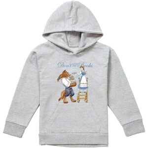 Disney Beauty & The Beast Don'T Mind The Books Youth Kids Pull-Over Hoodie, Athletic Heather in Grey Size: 5-6 Years Grey 5-6 Years Disney Beauty & The Beast Don'T Mind The Books Youth Kids Pull-Over Hoodie, Athletic Heather in Grey Size: 5-6 Years Grey 5-6 Years