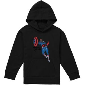 Marvel Captain America Sam Wilson Doodle Youth Kids Pull-Over Hoodie, Black Size: 5-6 Years Black 5-6 Years Marvel Captain America Sam Wilson Doodle Youth Kids Pull-Over Hoodie, Black Size: 5-6 Years Black 5-6 Years