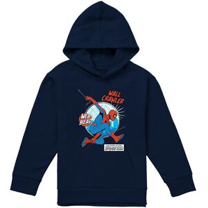 Marvel Friendly Neighborhood Spiderman Wall Crawler Comic Youth Kids Pull-Over Hoodie, Navy Size: 7-8 Years Navy 7-8 Years Marvel Friendly Neighborhood Spiderman Wall Crawler Comic Youth Kids Pull-Over Hoodie, Navy Size: 7-8 Years Navy 7-8 Years