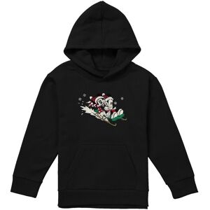 Disney Mickey Mouse & Minnie Sledding For Christmas Youth Kids Pull-Over Hoodie, Black Size: 9-11 Years Black 9-11 Years Disney Mickey Mouse & Minnie Sledding For Christmas Youth Kids Pull-Over Hoodie, Black Size: 9-11 Years Black 9-11 Years