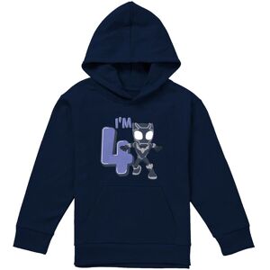 Marvel Black Panther Cute Birthday 4 Youth Kids Pull-Over Hoodie, Navy Size: 9-11 Years Navy 9-11 Years Marvel Black Panther Cute Birthday 4 Youth Kids Pull-Over Hoodie, Navy Size: 9-11 Years Navy 9-11 Years