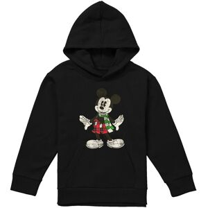 Disney Mickey Mouse Retro Christmas Scarf Youth Kids Pull-Over Hoodie, Black Size: 7-8 Years Black 7-8 Years Disney Mickey Mouse Retro Christmas Scarf Youth Kids Pull-Over Hoodie, Black Size: 7-8 Years Black 7-8 Years