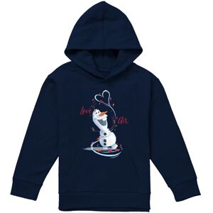 Disney Frozen Valentine'S Day Love Is In The Air With Olaf Youth Kids Pull-Over Hoodie, Navy Size: 7-8 Years Navy 7-8 Years Disney Frozen Valentine'S Day Love Is In The Air With Olaf Youth Kids Pull-Over Hoodie, Navy Size: 7-8 Years Navy 7-8 Years